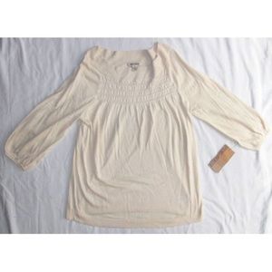 NWT Women's Spring + Mercer Warm Stone Color Top Size EXTRA LARGE